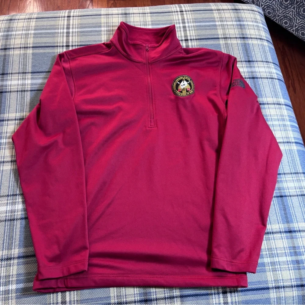 The North Face Quarter Zip Sz. Medium War Patch